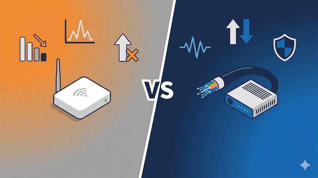 ホームルーターは光回線の代わりになるか｜遅延・上り帯域・安定性の設計上の限界を解説