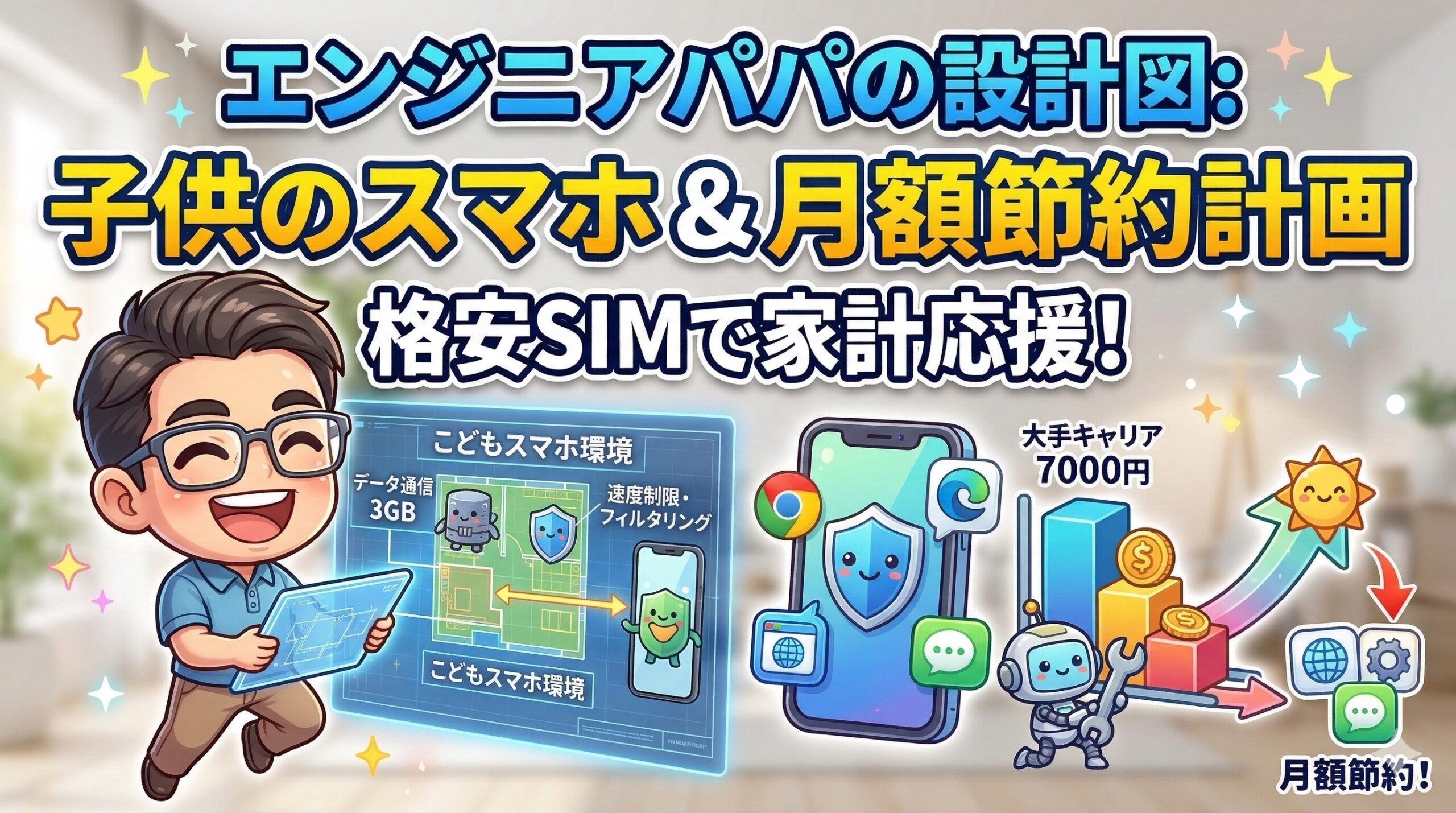 【2026年最新】子供向け格安SIM完全攻略｜エンジニア父が仕組みから選ぶ