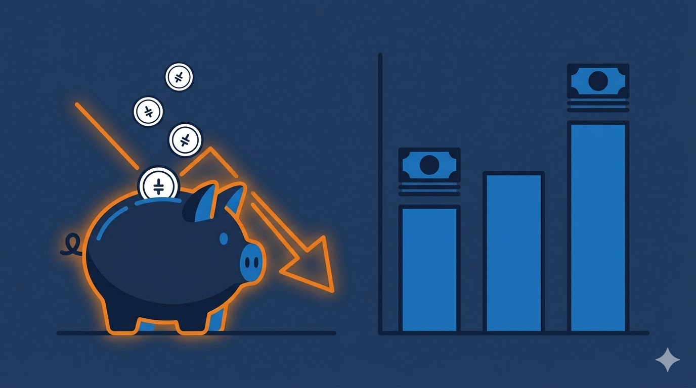通信費節約とFIRE計画のイメージイラスト